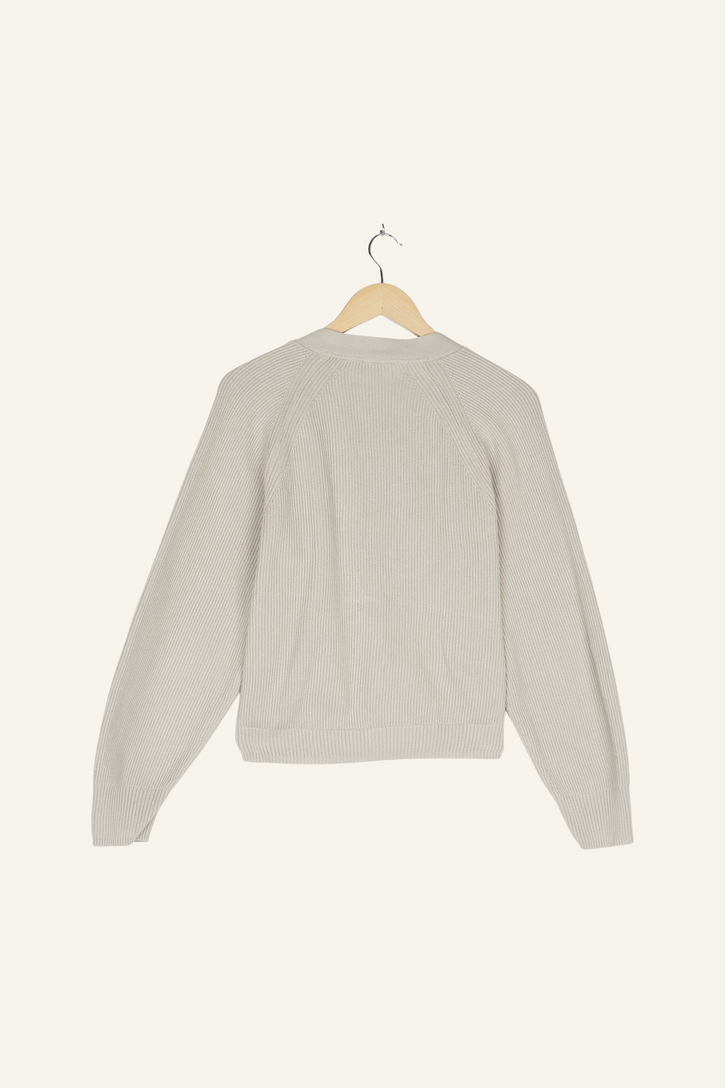 Edith Organic Cotton Cardigan Taupe