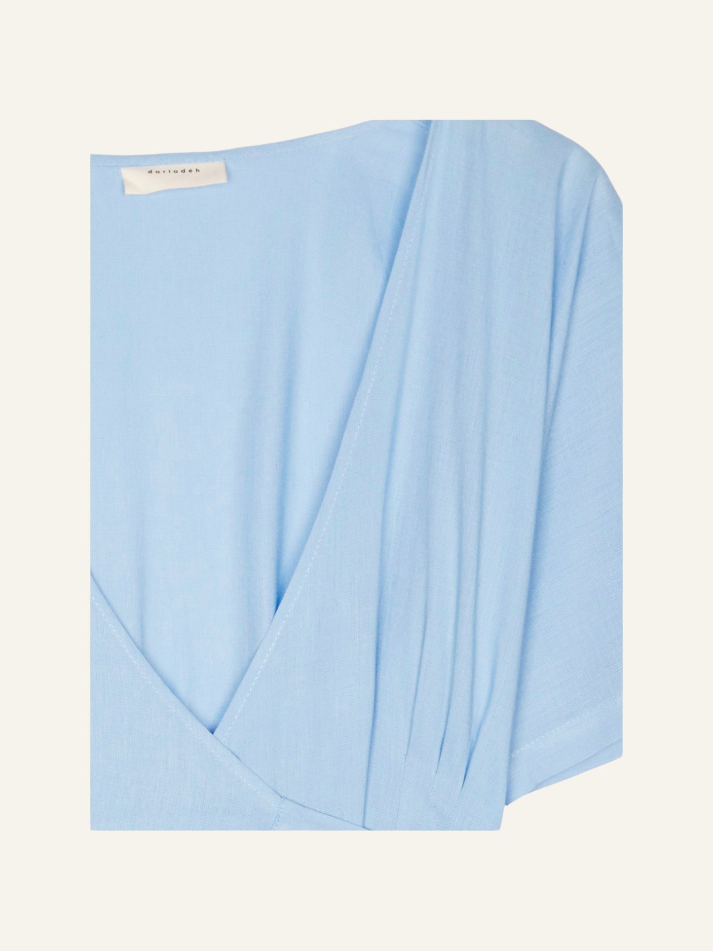 Daria Wrap Dress Soft Blue