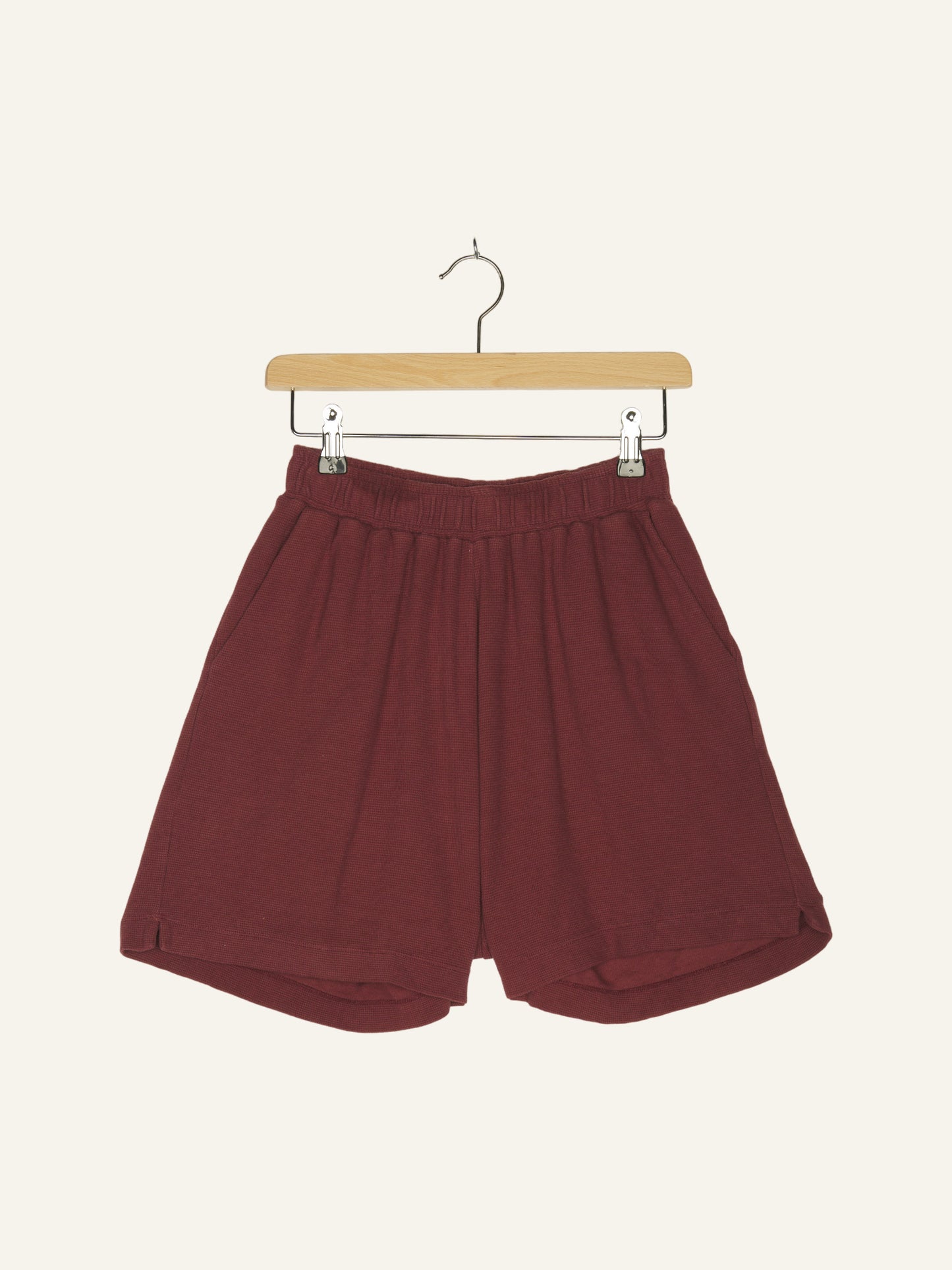 Capi Waffle Shorts Mahogany