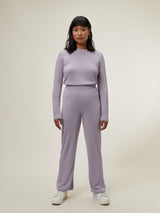 Cosima Knitted Pant Pale Lilac