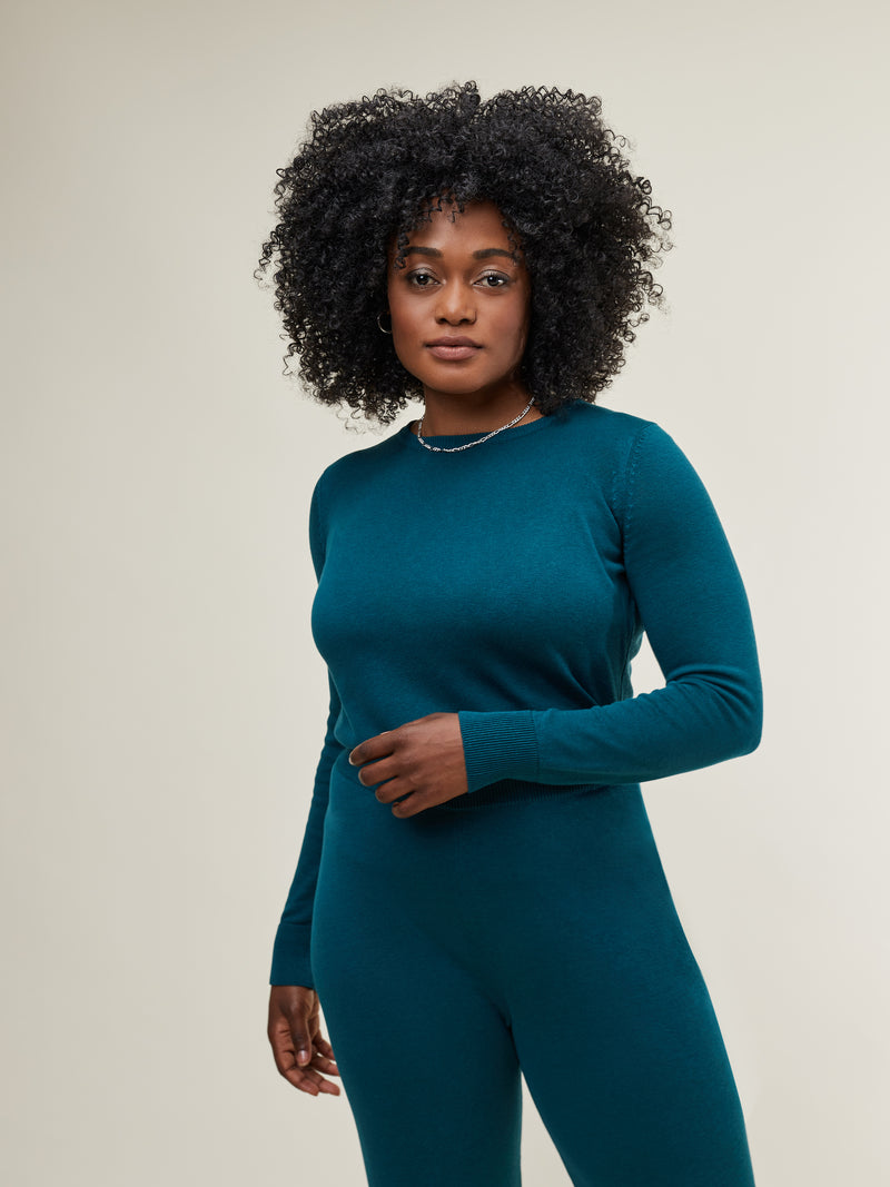 Cosima Knitted Sweater Deep Teal