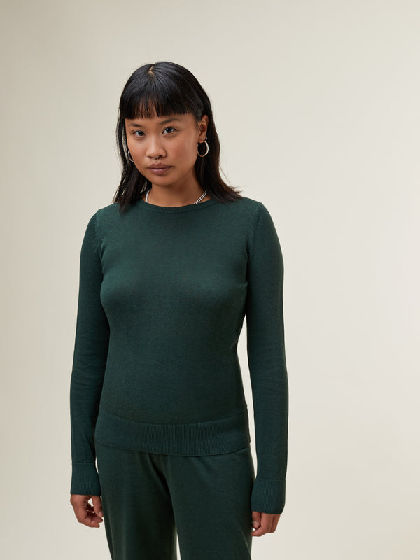 Cosima Knitted Sweater Pine Green