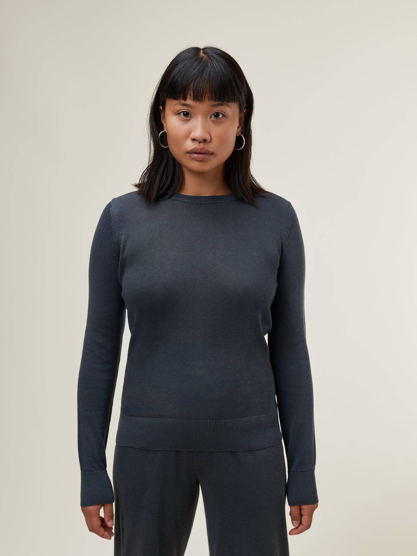 Cosima Knitted Sweater Greyish Blue