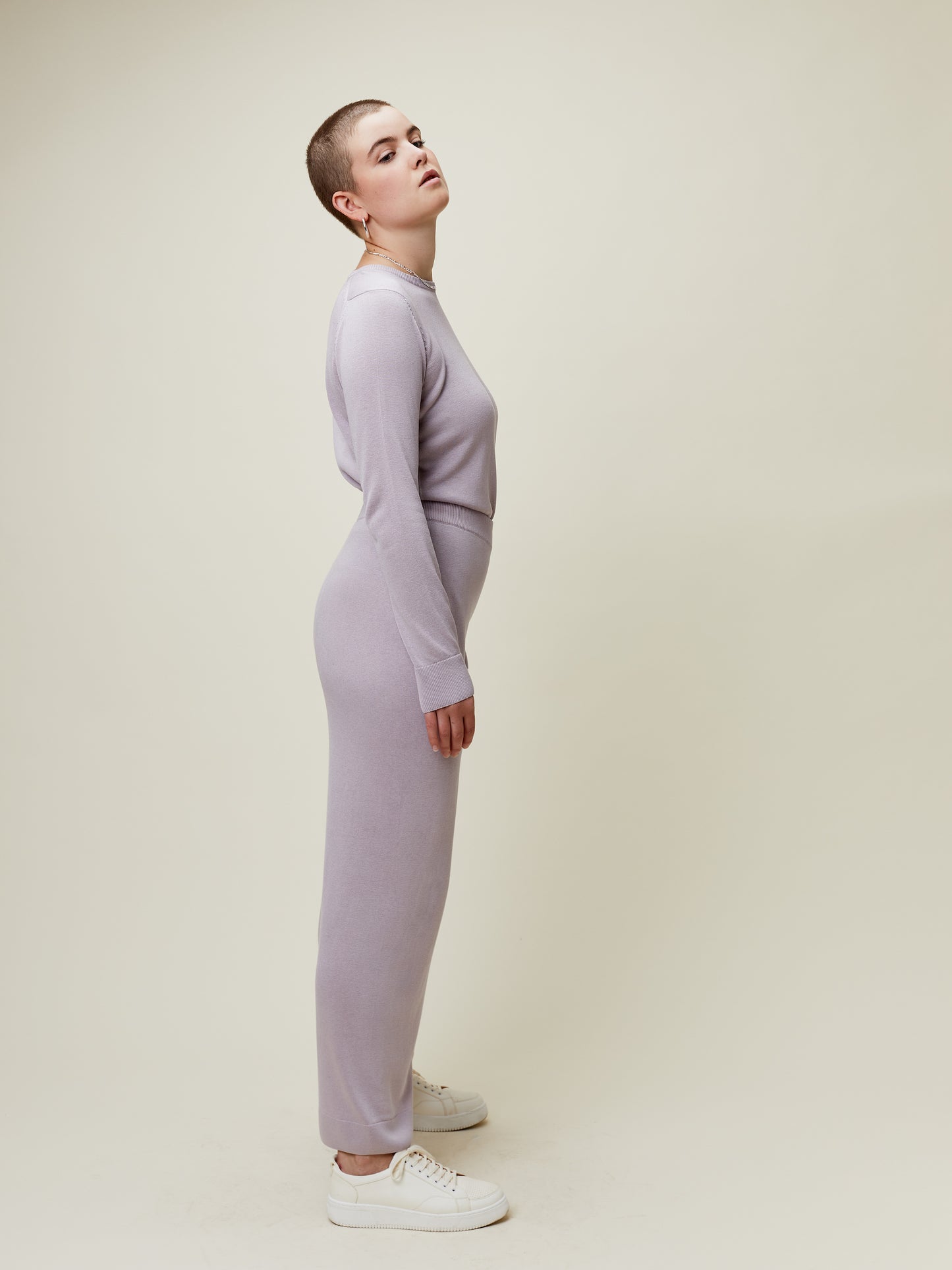 Cosima Knitted Pant Pale Lilac