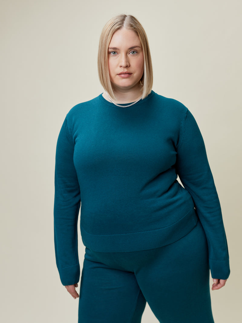 Cosima Knitted Sweater Deep Teal