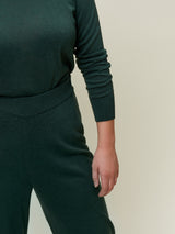 Cosima Knitted Pant Pine Green