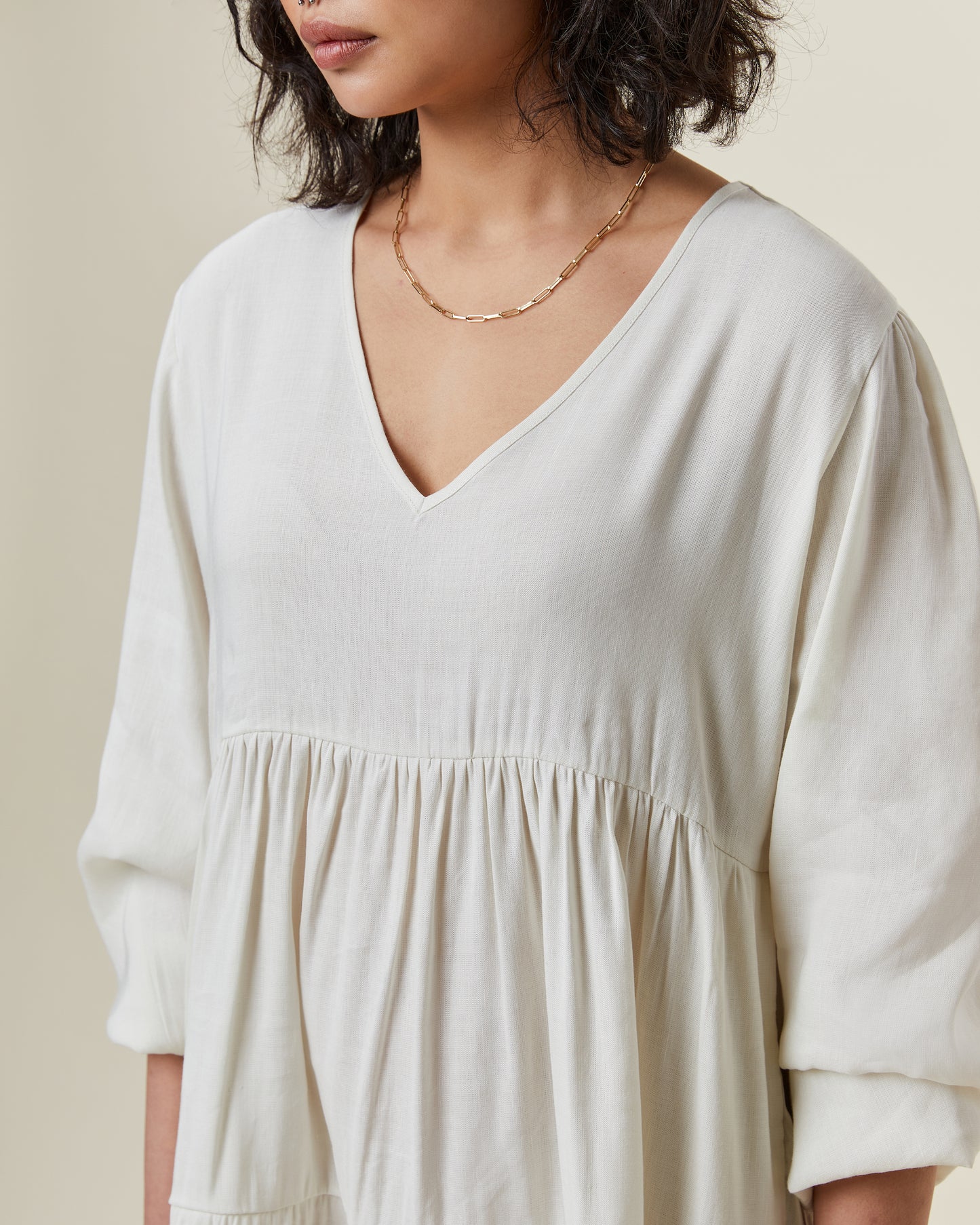 Leila Dress Off White