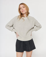 Berta Knitted Jumper Soft Grey