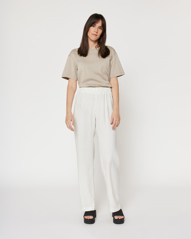 Ella Linen Pants Off White Tall