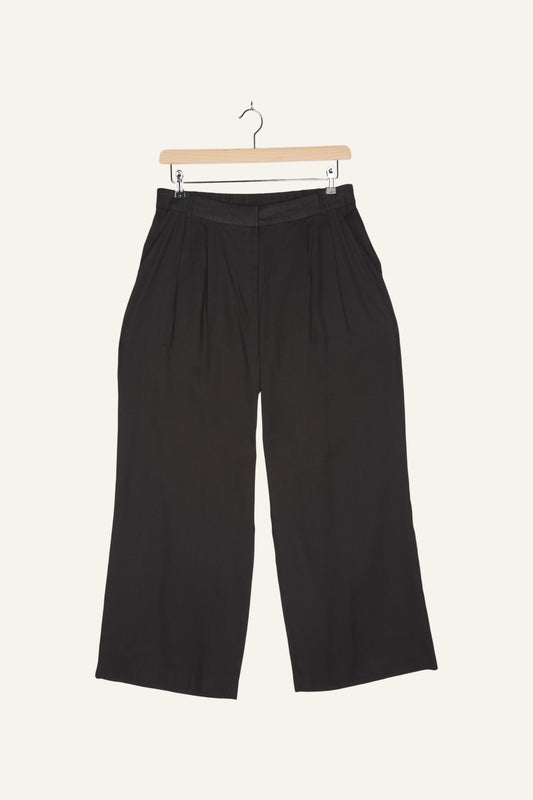 Larry Linen Pants Black