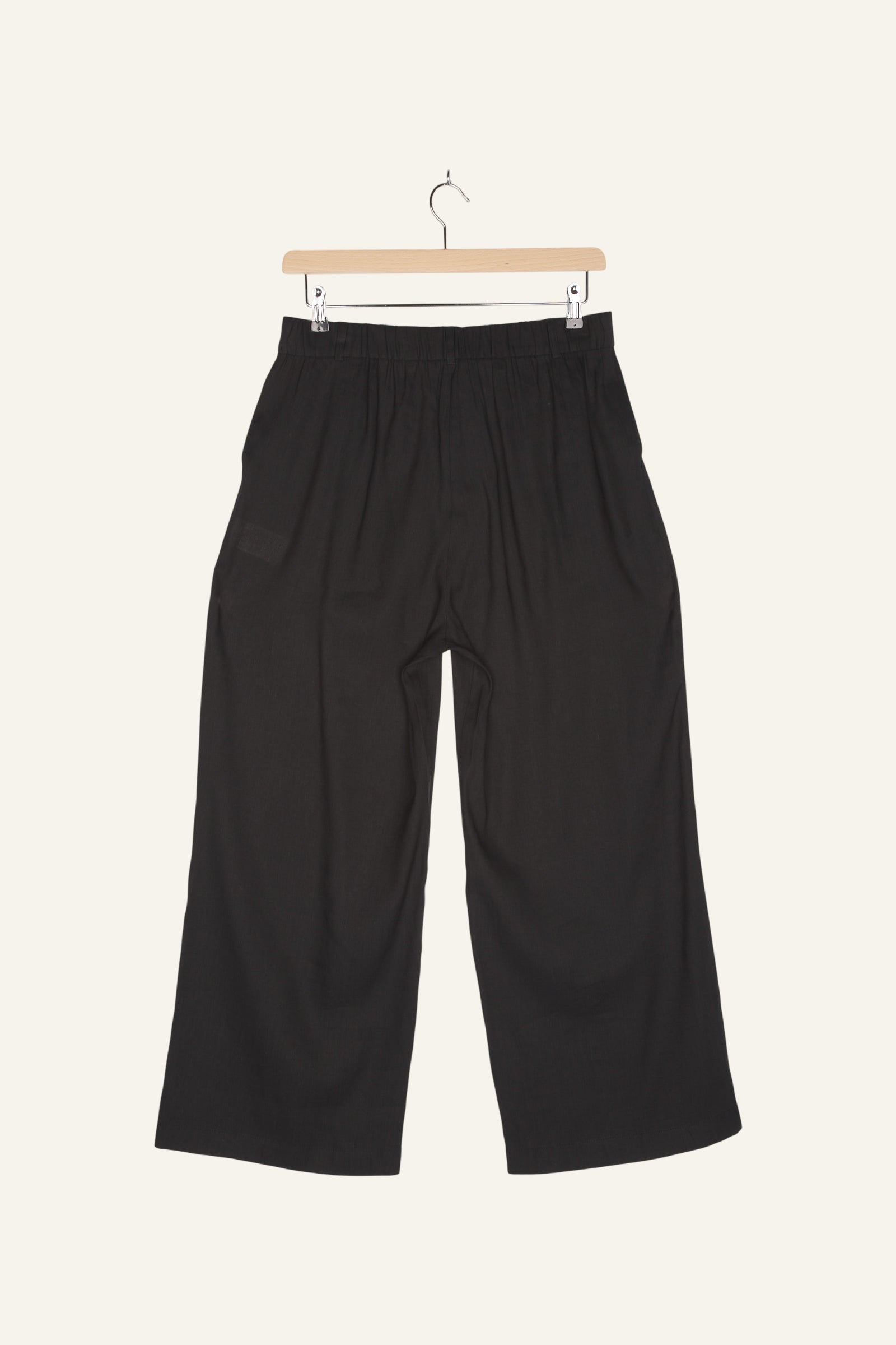 Larry Linen Pants Black