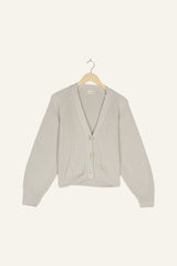 Edith Organic Cotton Cardigan Taupe