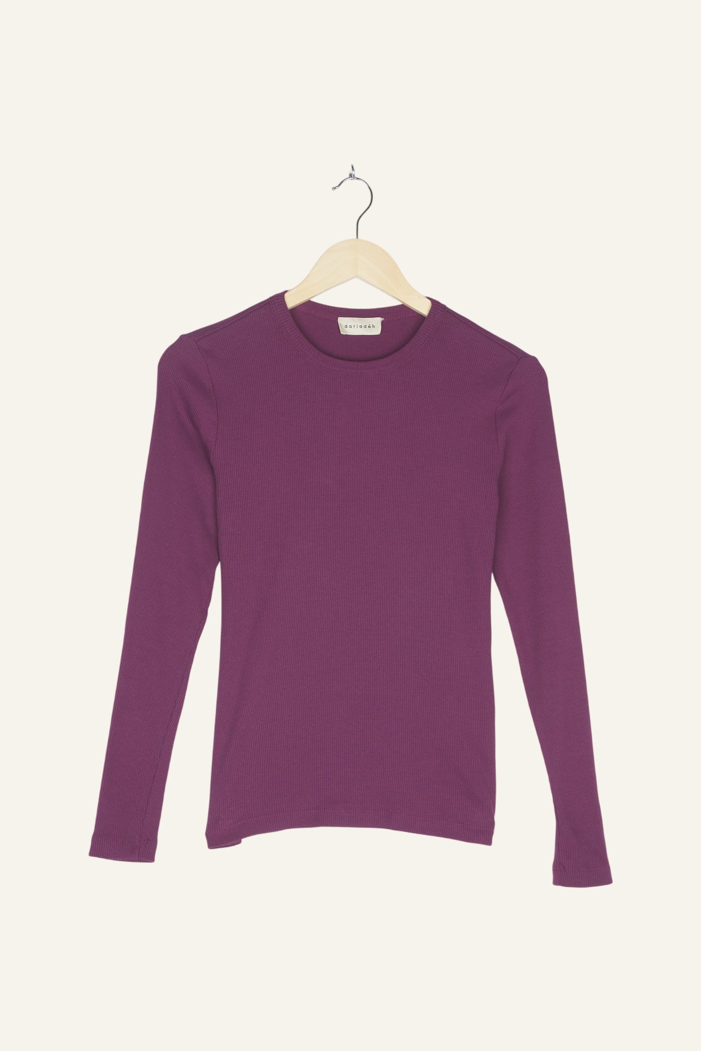 Leonie Rib Longsleeve Plum
