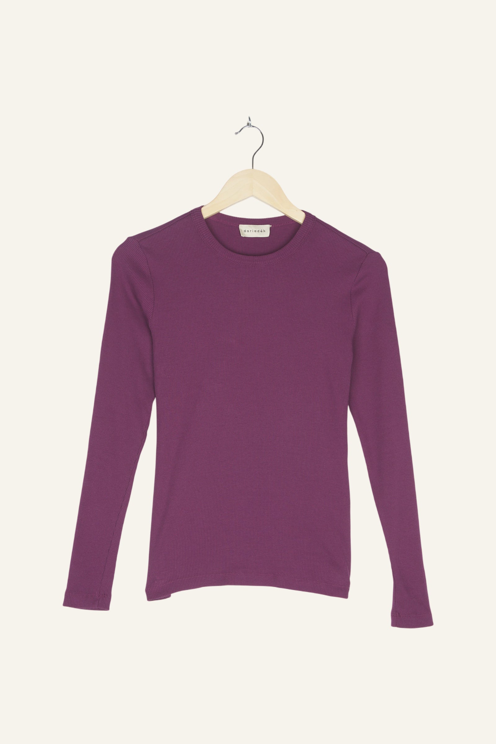 Leonie Rib Longsleeve Plum