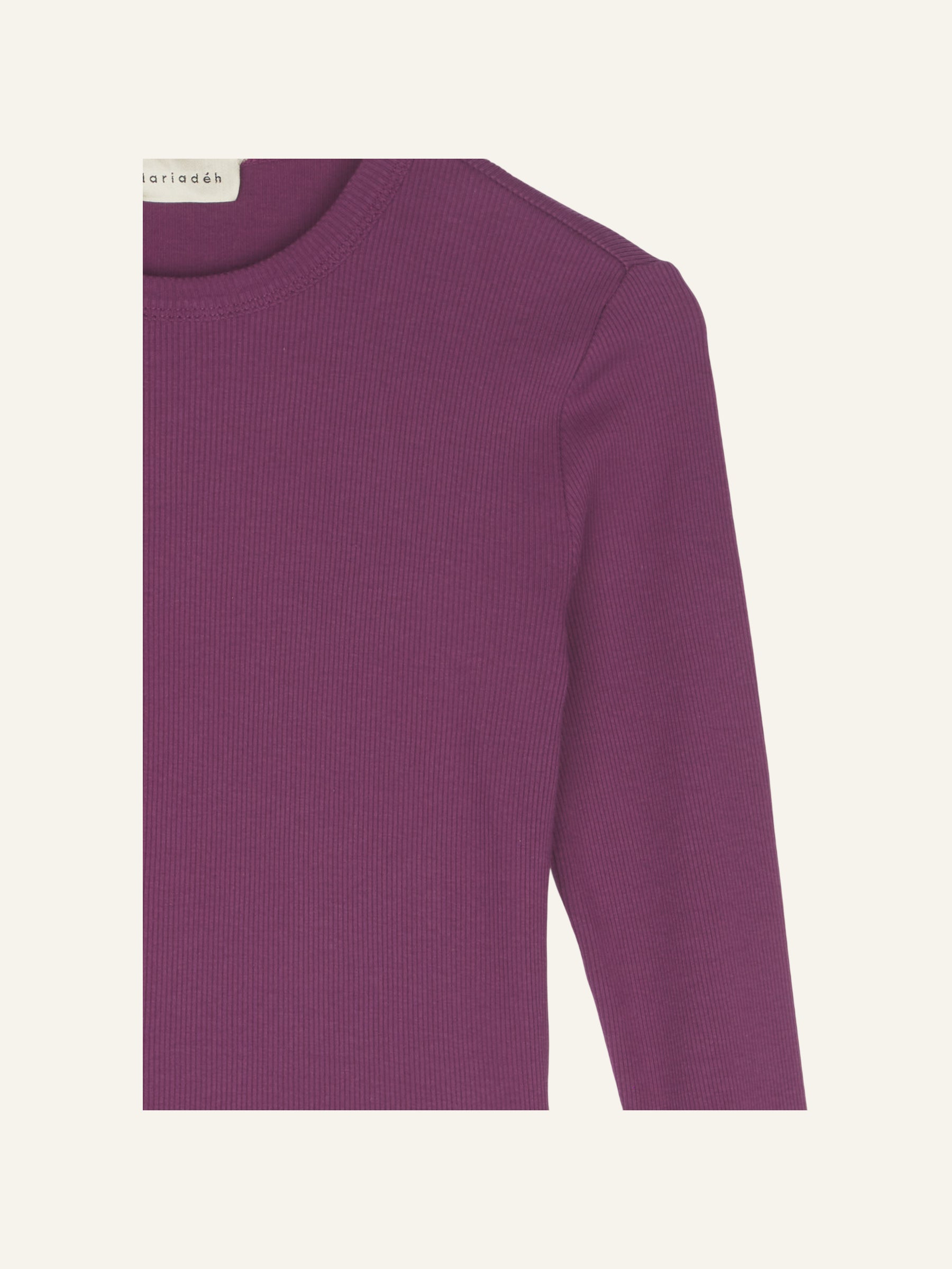 Leonie Rib Longsleeve Plum