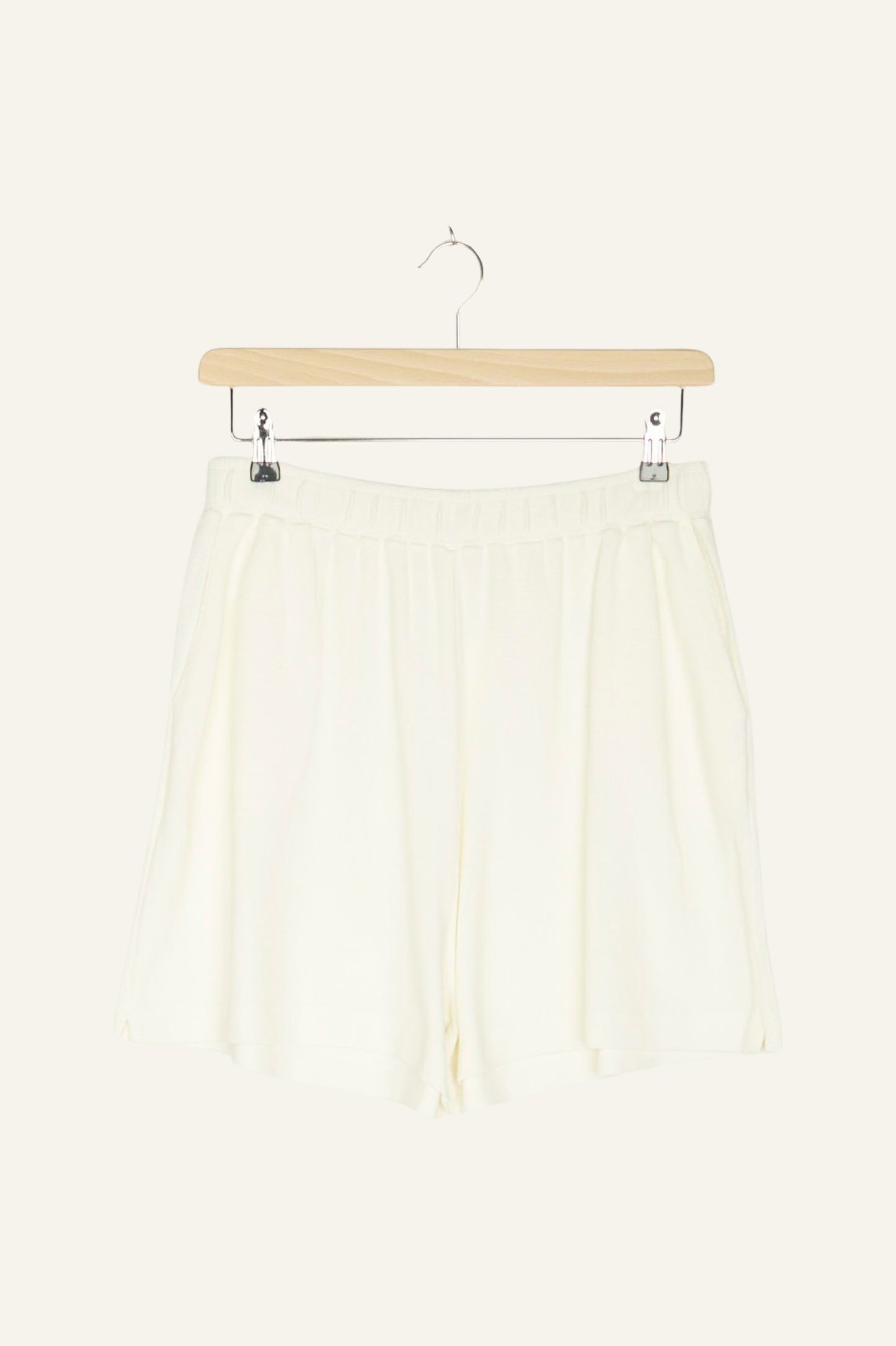 Capi Waffle Short Off White