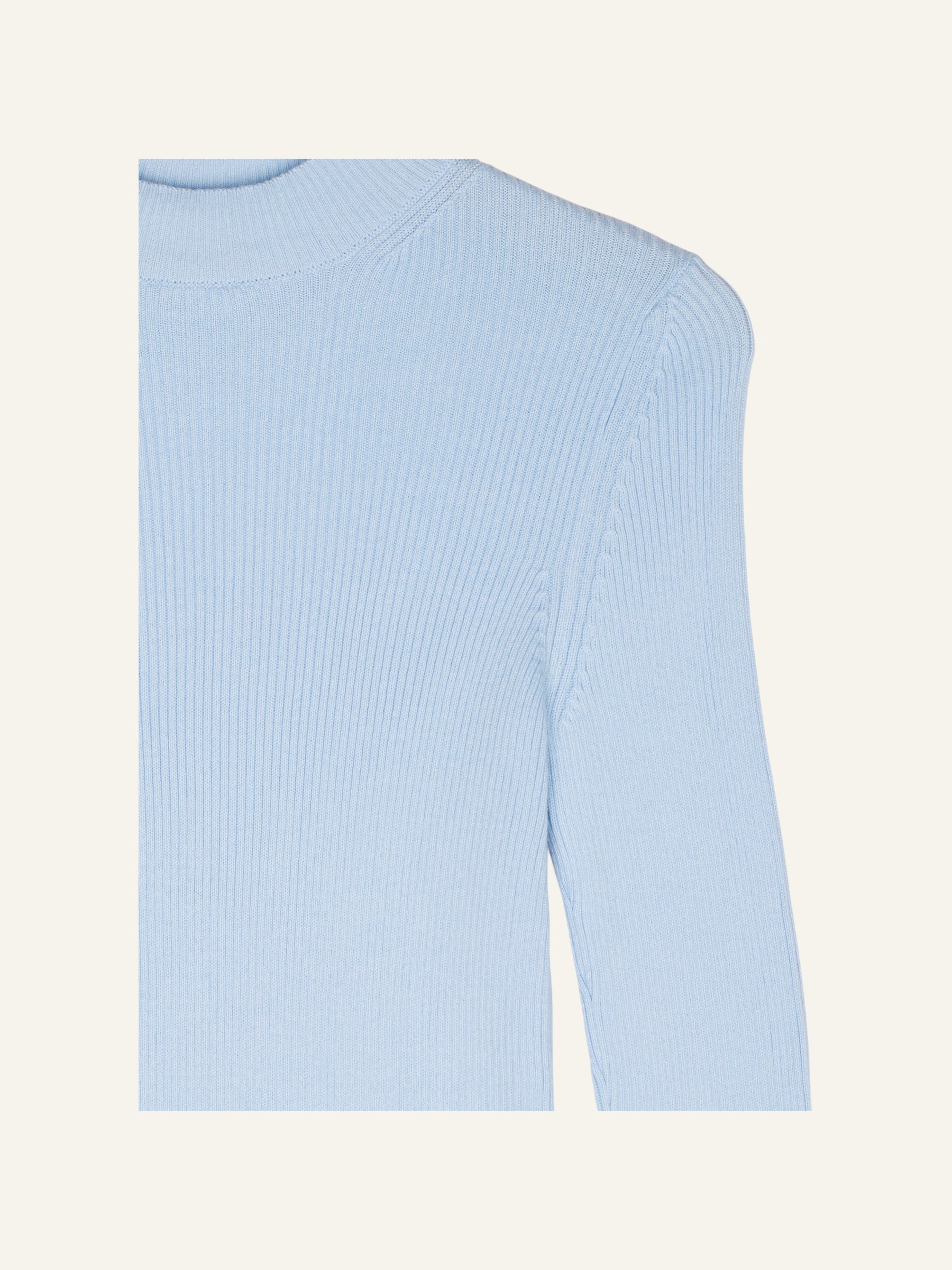 Mona Fine Knit Mock Neck Powder Blue