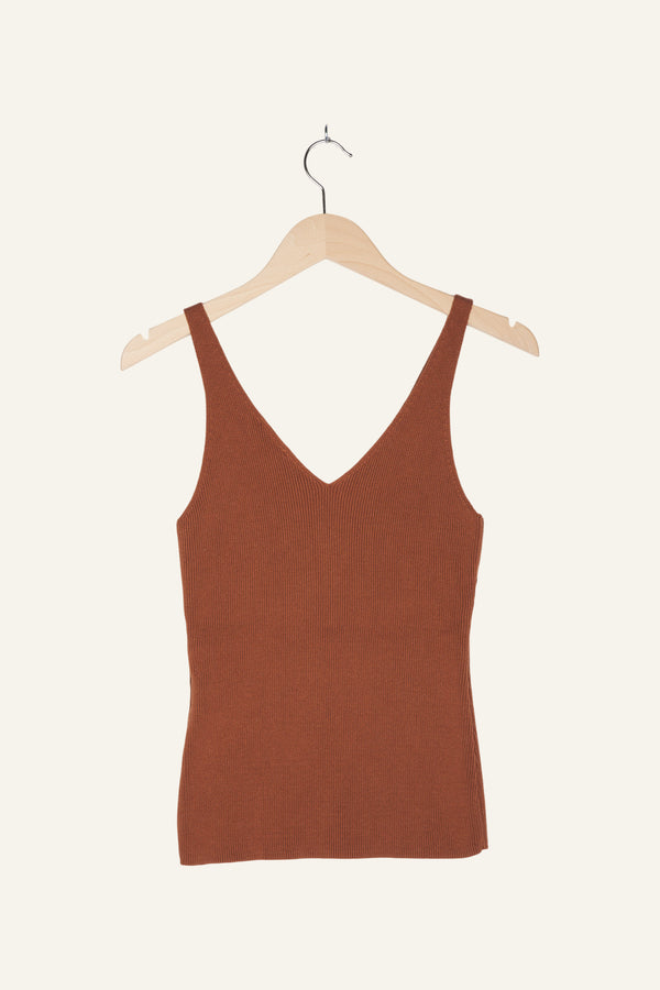 Lou Knit Top Cinnamon