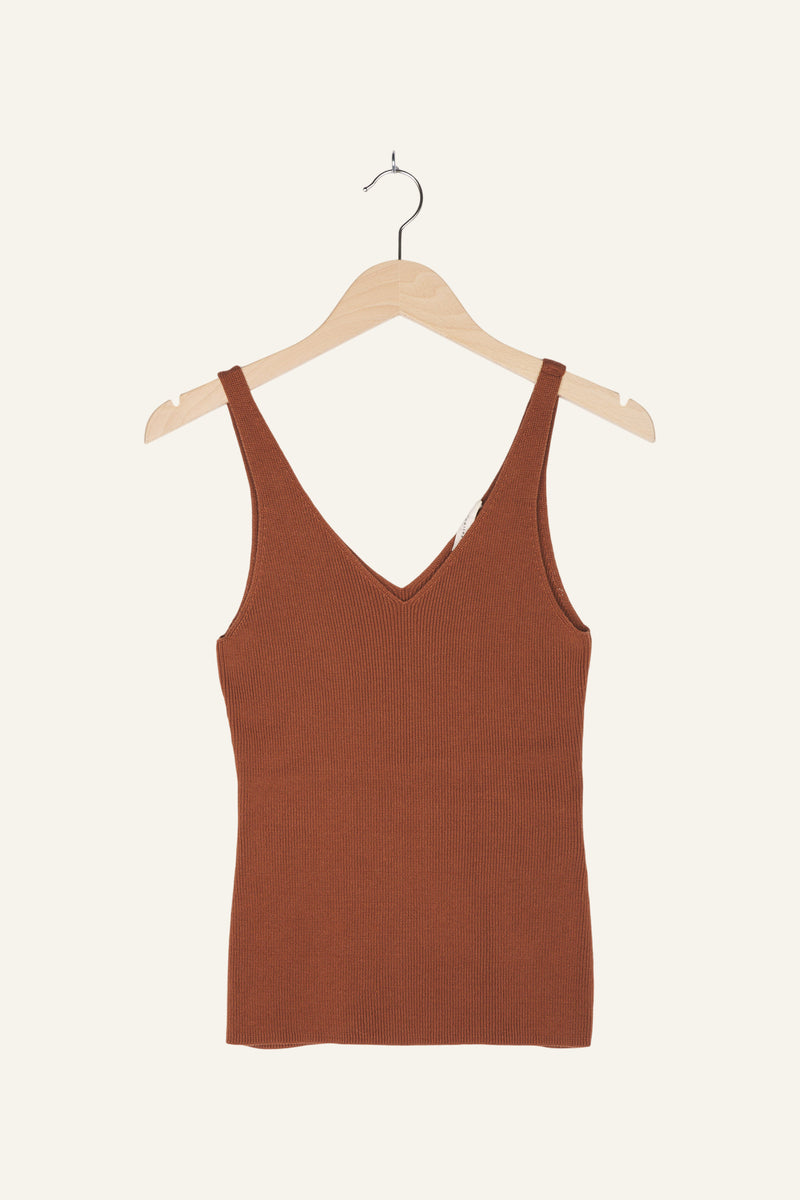 Lou Knit Top Cinnamon