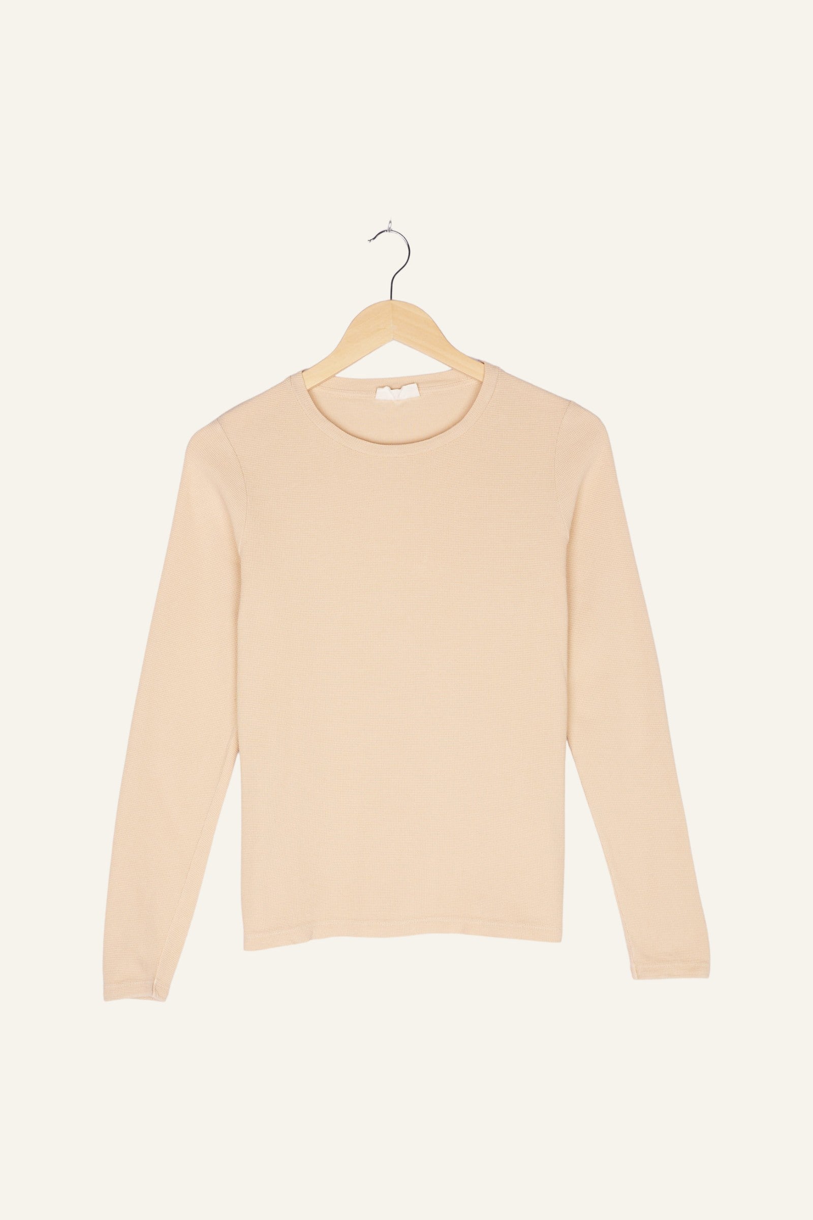 Carla Waffle Longsleeve Sand