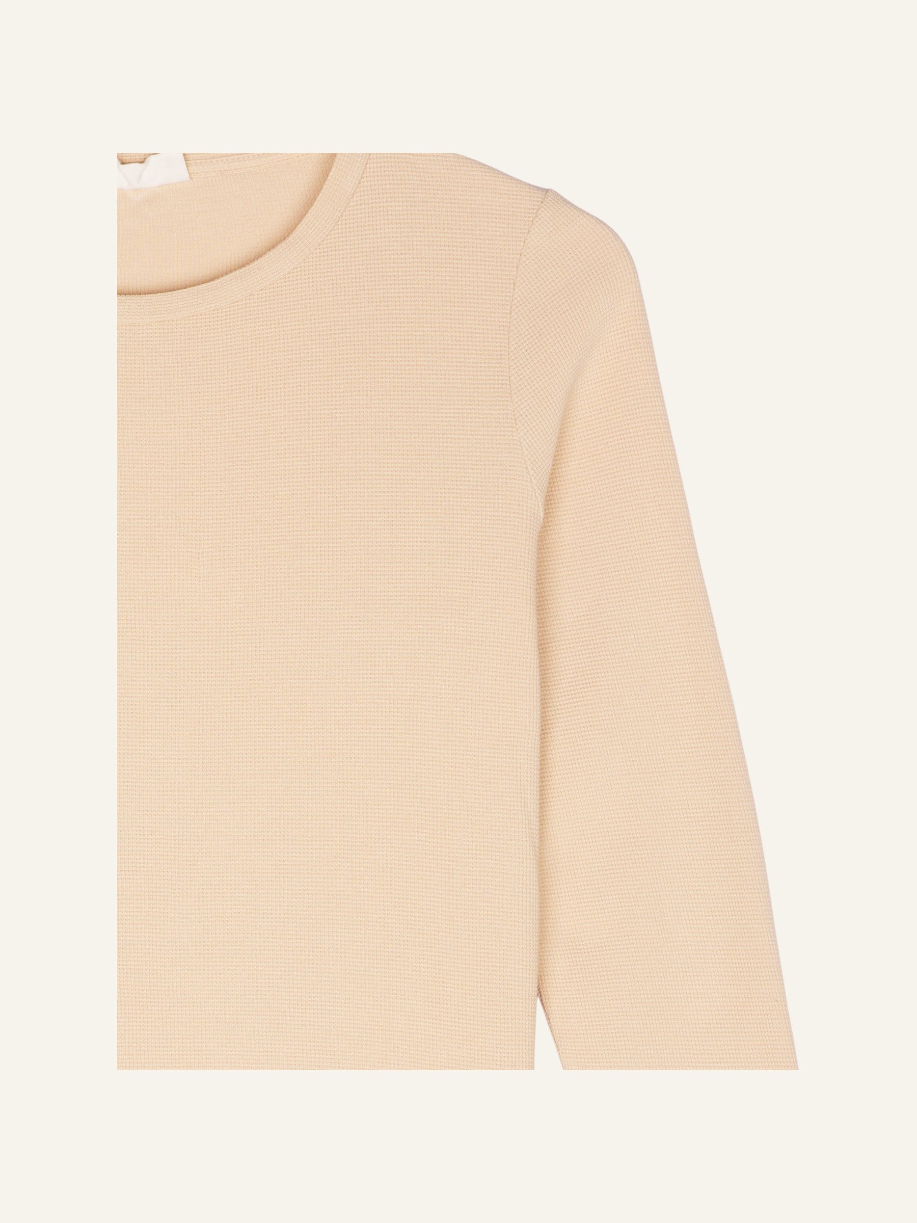 Carla Waffle Longsleeve Sand