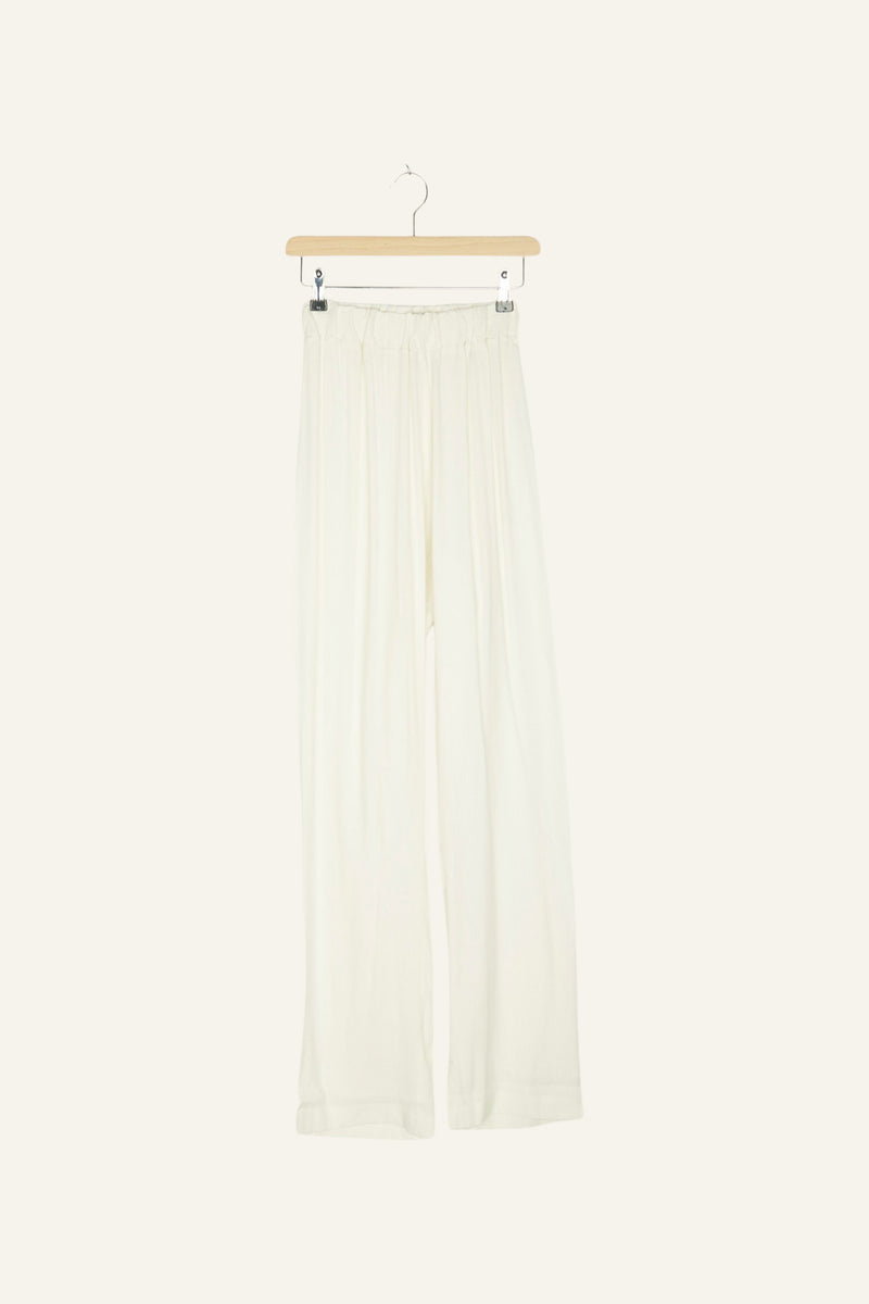 Ella Linen Pants Off White