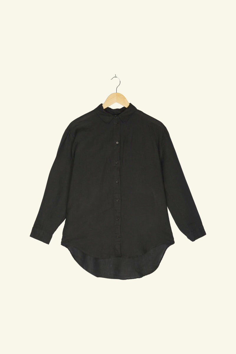 Esther Linen Shirt Black