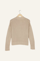 Marino Turtleneck Sweater Cool Beige
