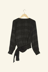 Nada Wrap Blouse Black