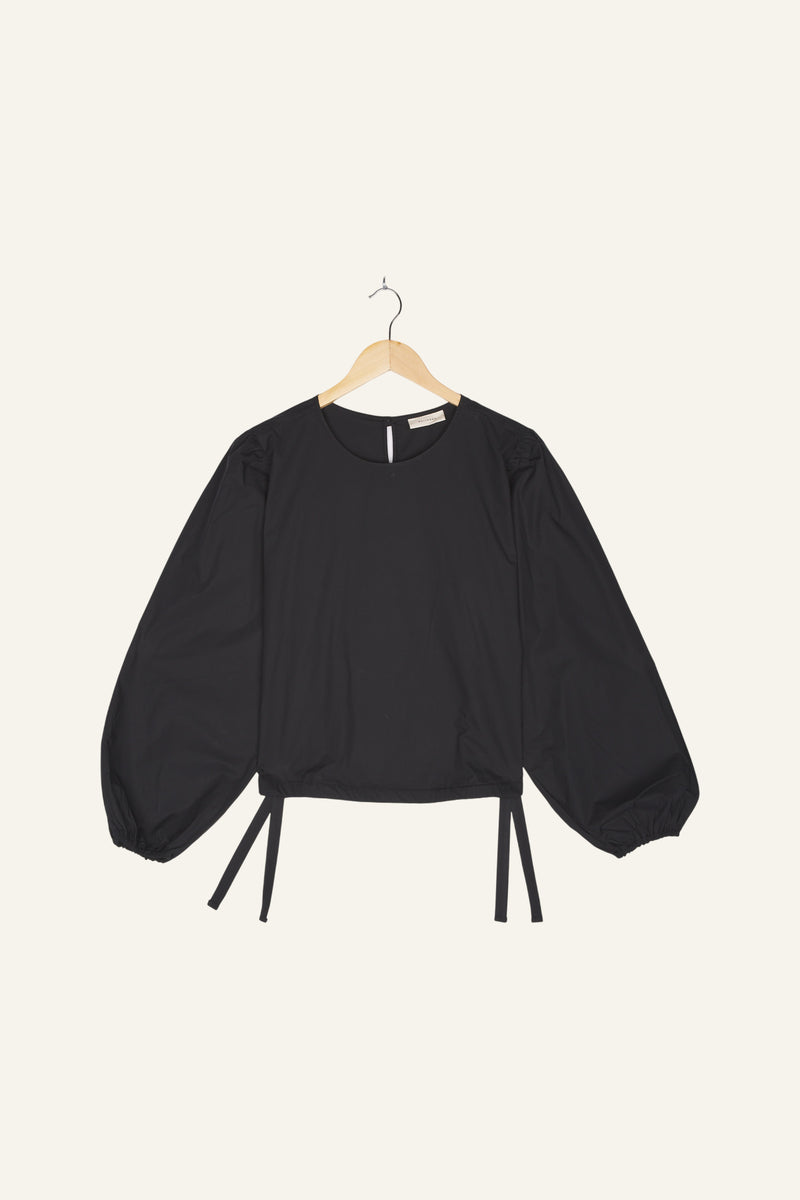 Anna Puffed Longsleeve Top Black