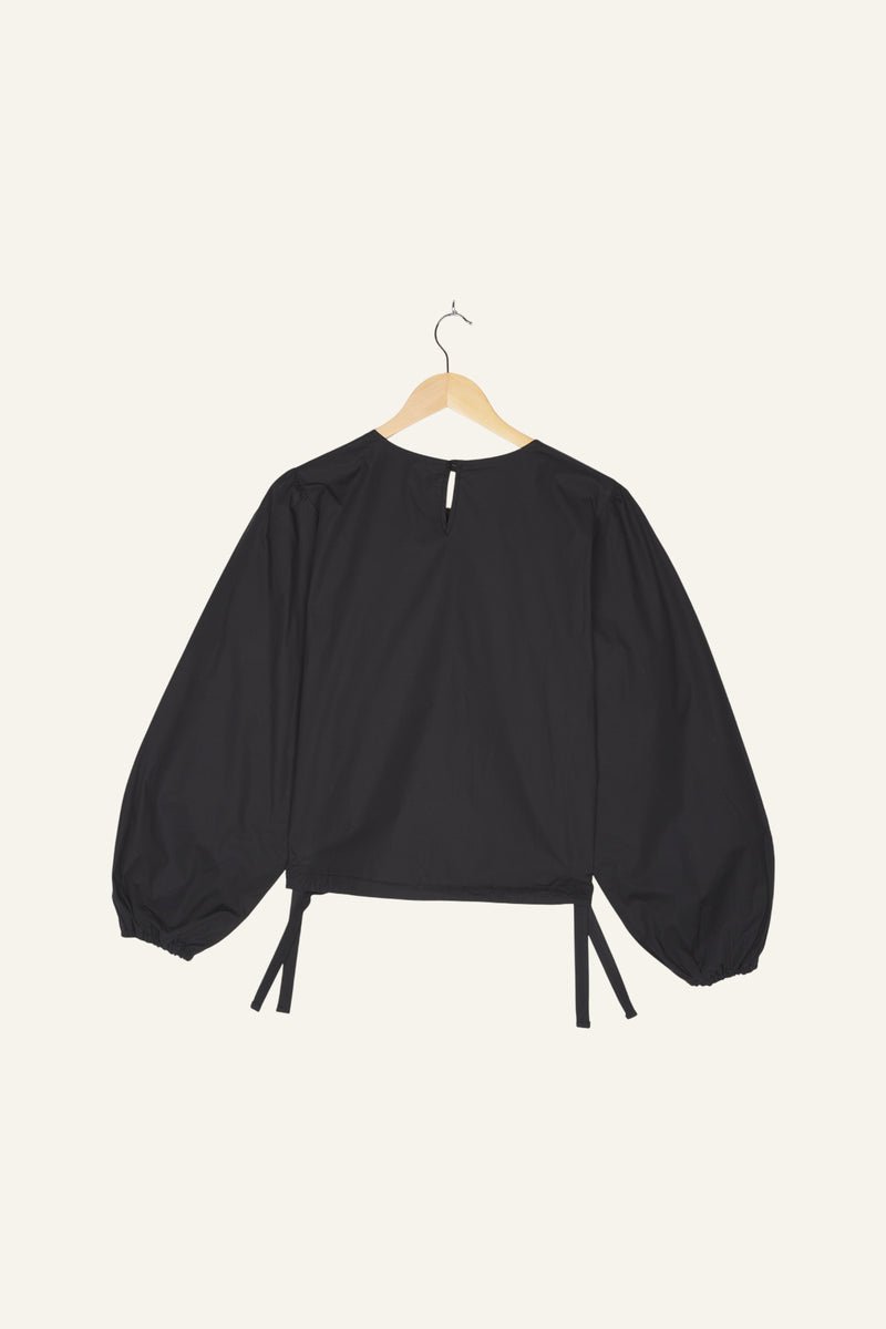 Anna Puffed Longsleeve Top Black