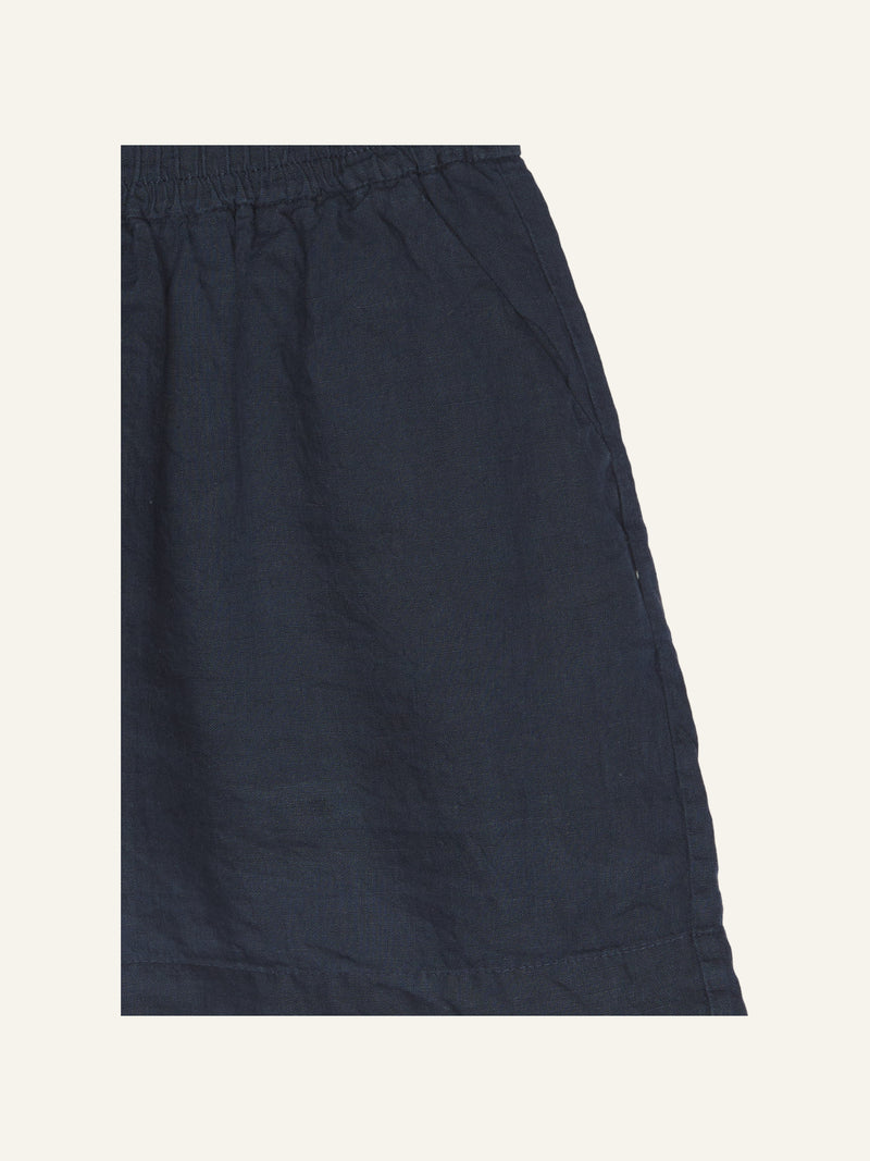 Jane Linen Shorts Navy