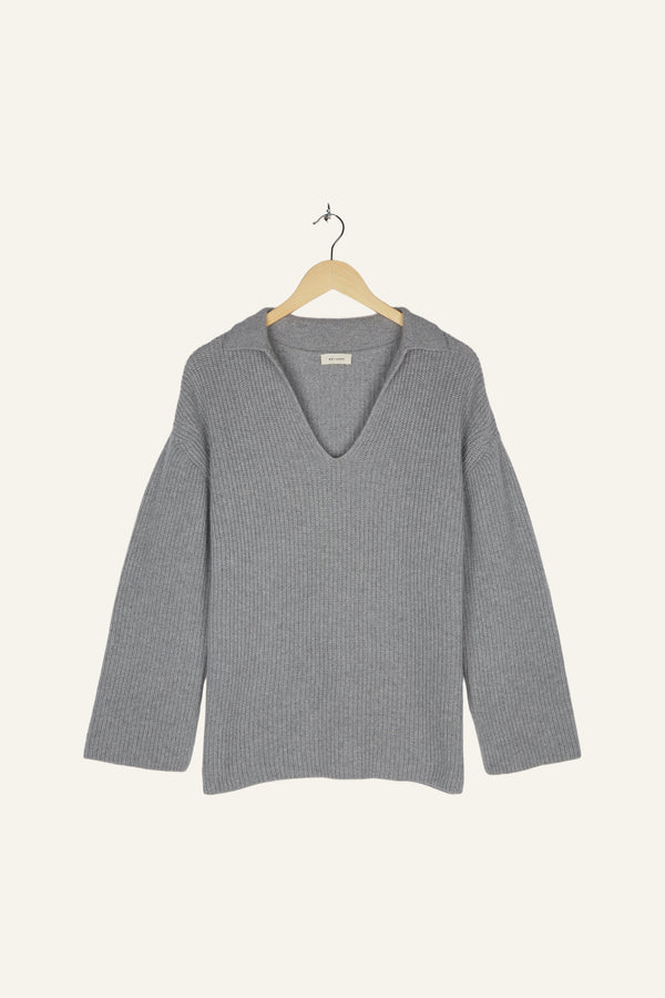 Elise Knitted Sweater Grey