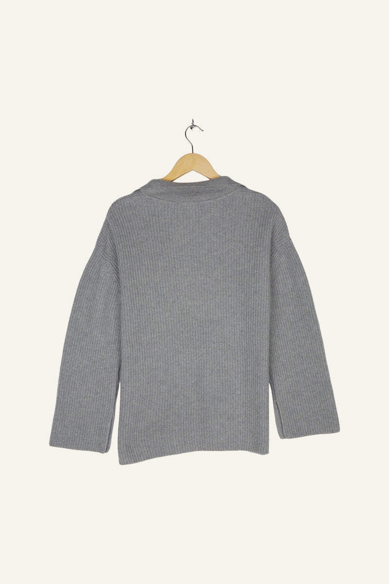 Elise Knitted Sweater Grey