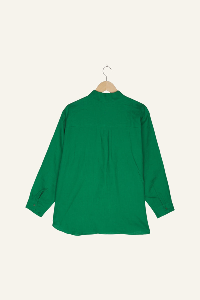 Jane Linen Shirt Green