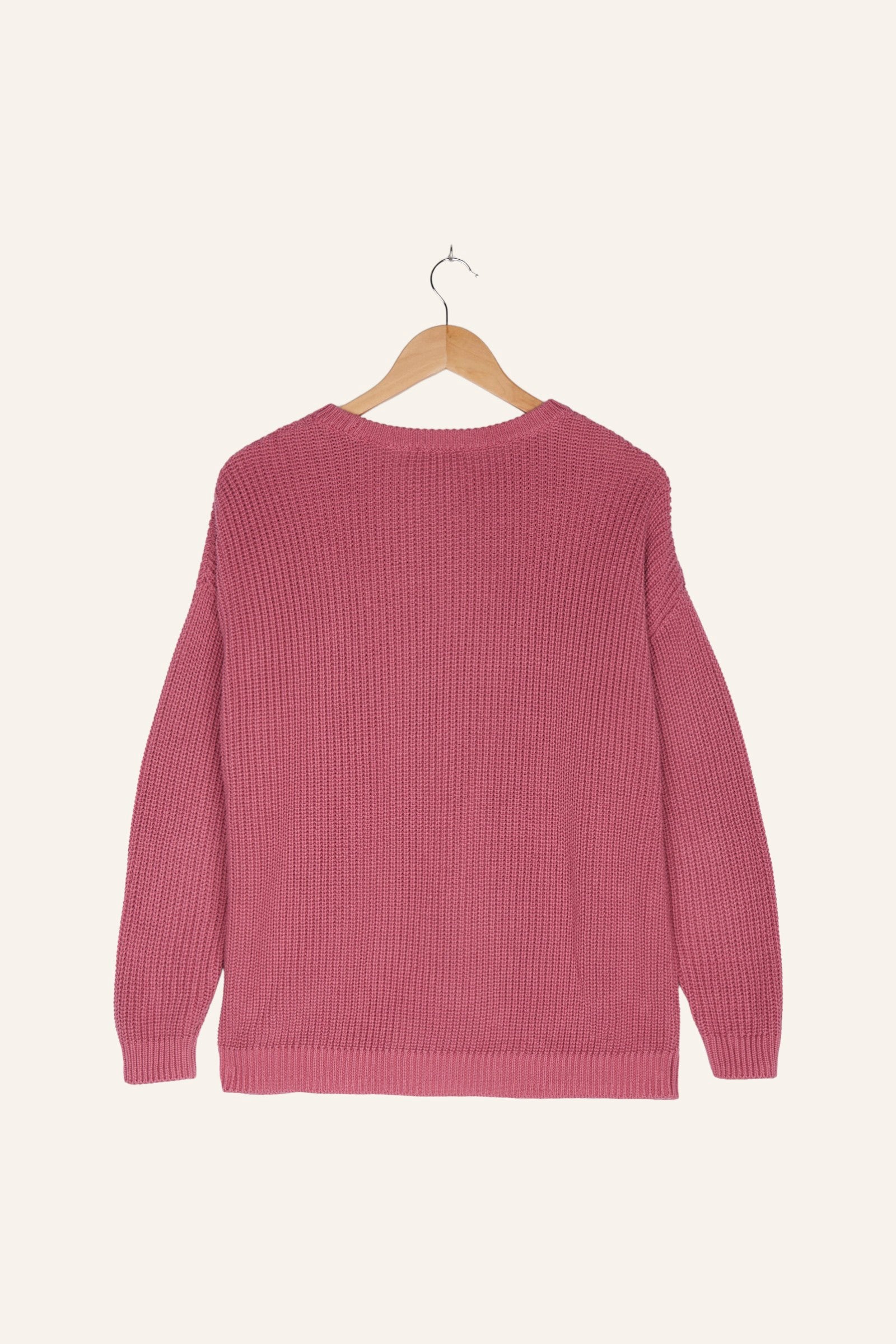 Marianne Knitted Jumper Red Violet