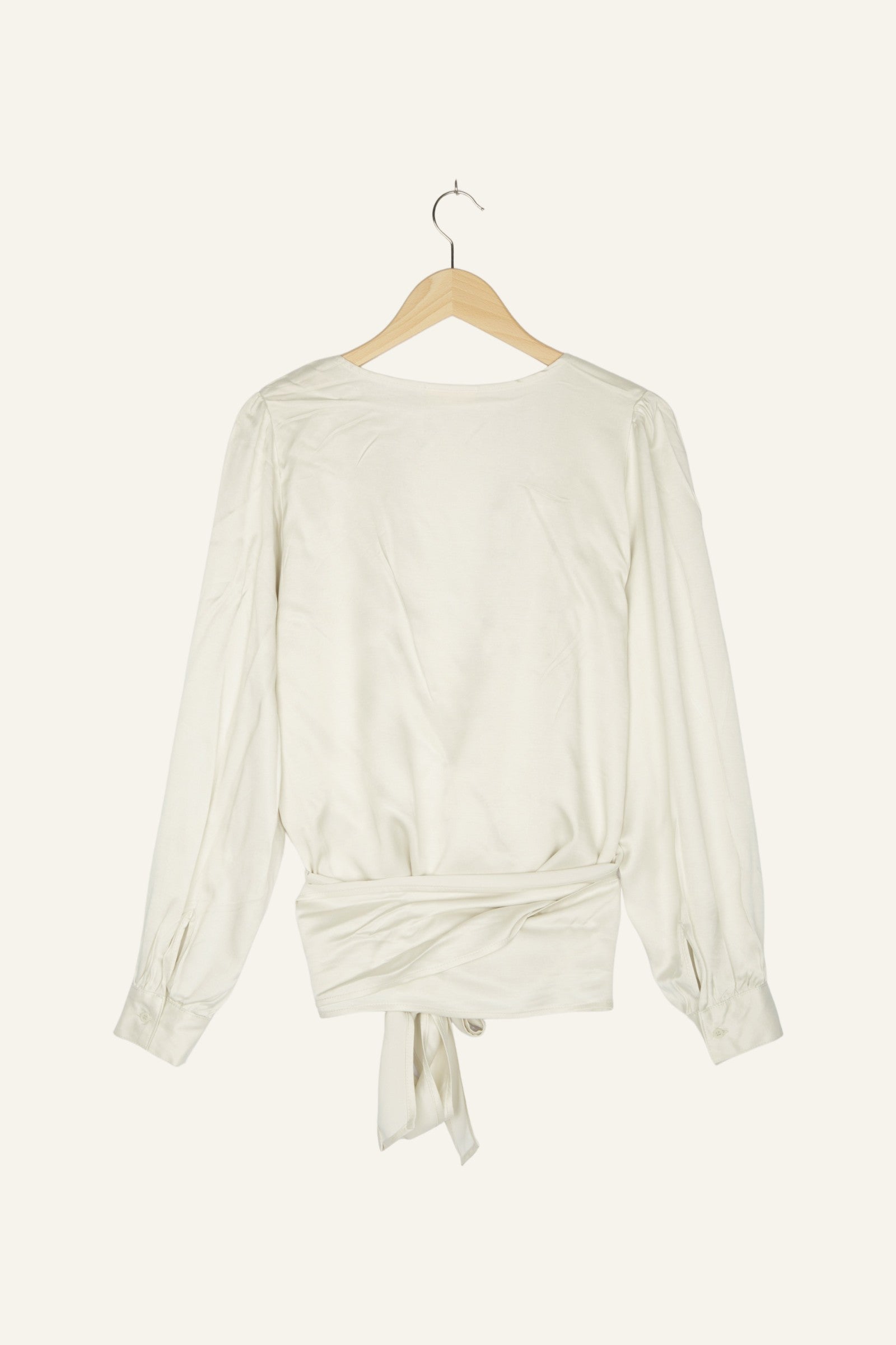 Nada Wrap Blouse Off White