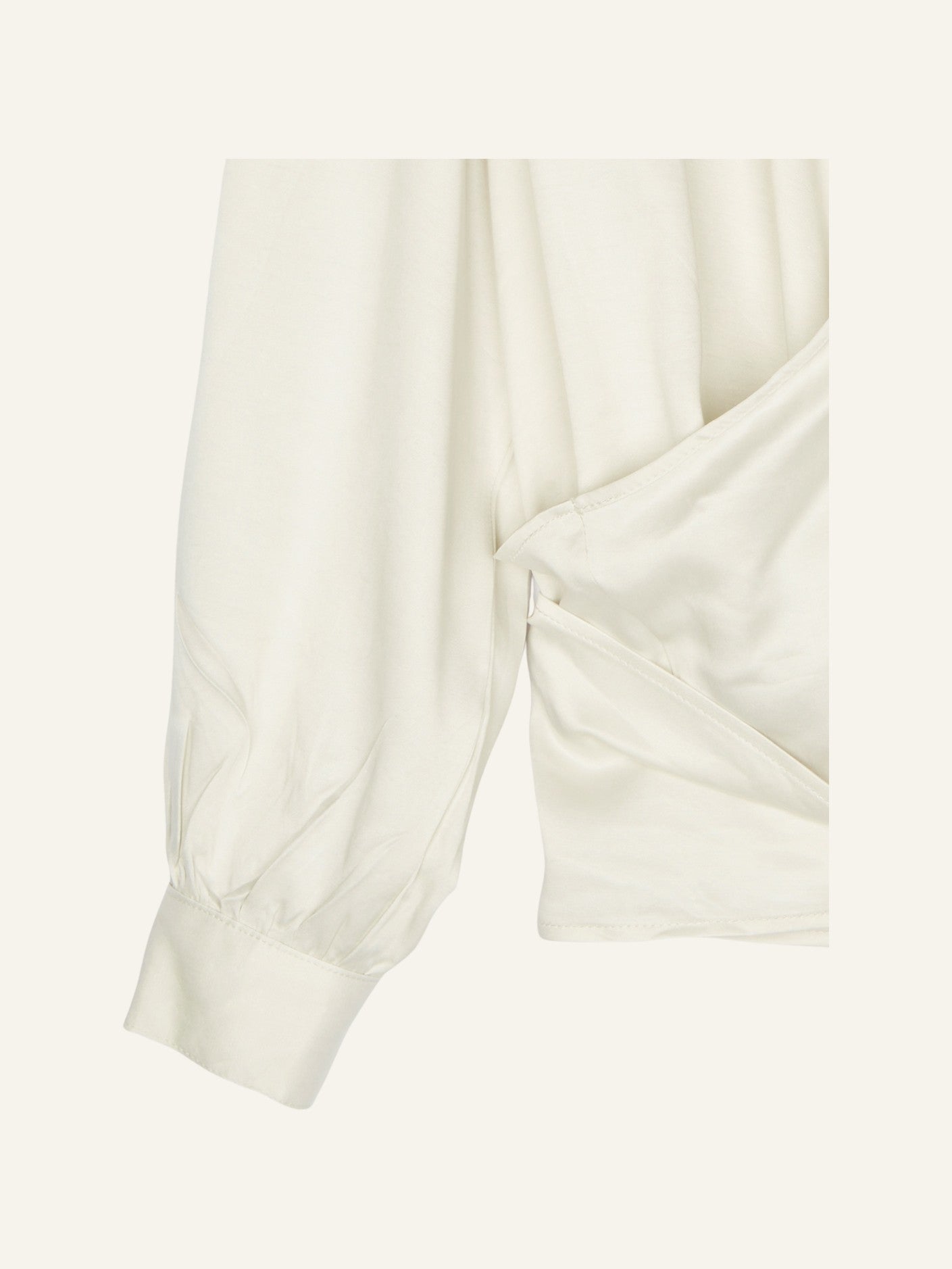 Nada Wrap Blouse Off White