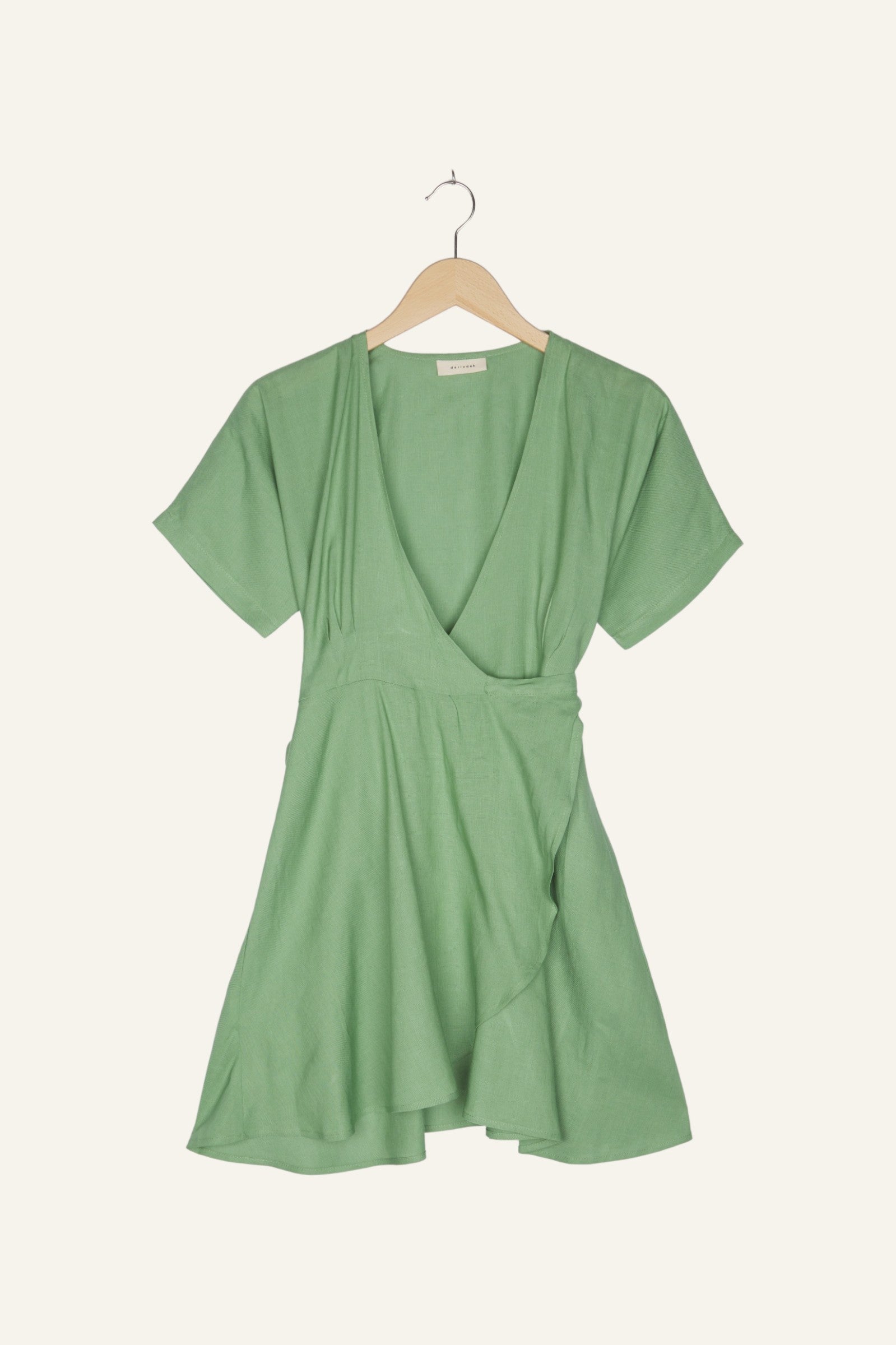 Daria Wrap Dress Soft Green