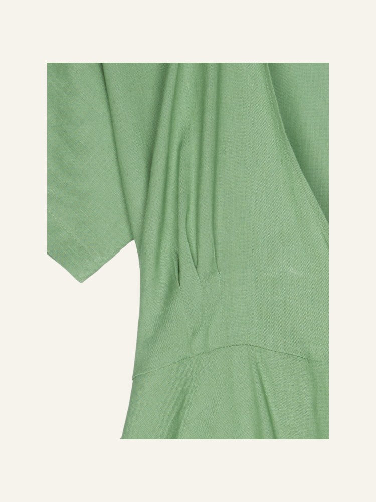 Daria Wrap Dress Soft Green